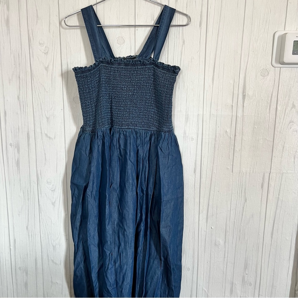 Lane Bryant Full Length Maxi Denim Dress Size 14/16
